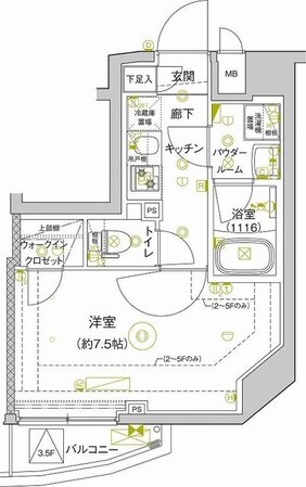 セジョリ新江古田の物件間取画像